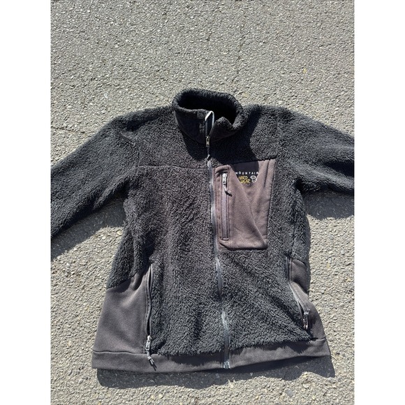 Mountain Hardwear Jackets & Blazers - Mountain Hard Wear Womens Size 14 Black Fleece Zip Up Collared‎ Jacket